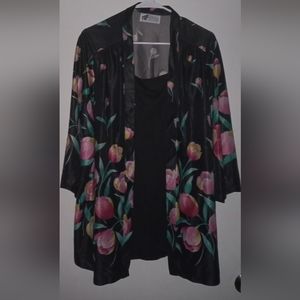 90's Vintage Notch Size: 20W  Floral Print